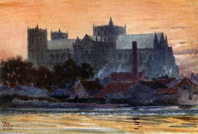 Ripon, Katedra (kolor lito) autorstwa William Wiehe Collins