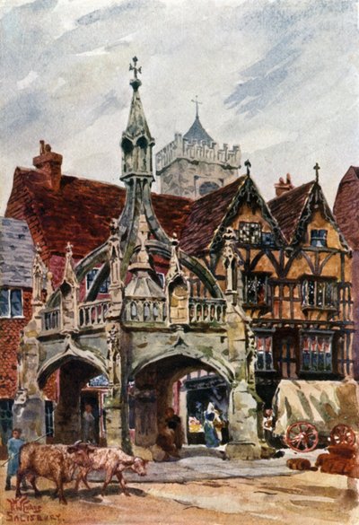Salisbury, krzyż targowy (kolor lito) autorstwa William Wiehe Collins