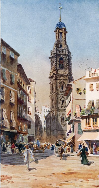 Walencja, San Pablo (kolor lito) autorstwa William Wiehe Collins