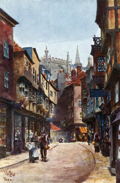 York, Stonegate (kolor lito) autorstwa William Wiehe Collins