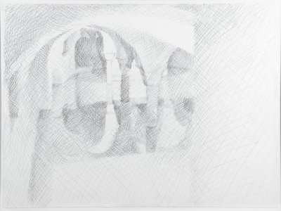 Zalana krypta, San Zaccaria, Wenecja, 2006 (ołówek na papierze) autorstwa William Wilkins