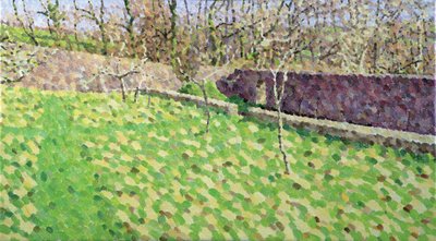 Sad w zimowym słońcu, 2011 (olej na płótnie) autorstwa William Wilkins
