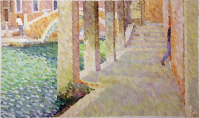 Sotoportego del Traghetto, 2011 (olej na płótnie) autorstwa William Wilkins