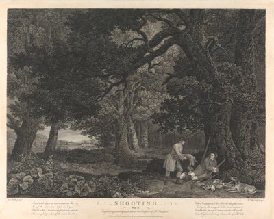 Strzelanie, tablica IV autorstwa William Woollett