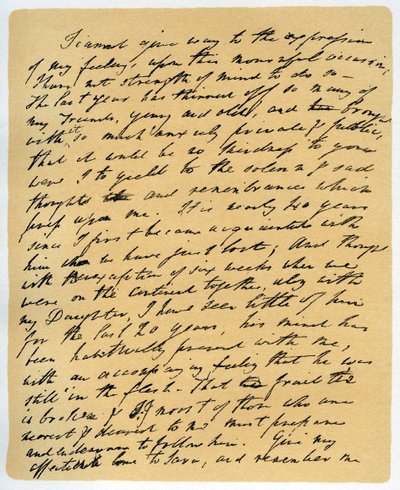 List od Williama Wordswortha w sprawie śmierci Samuela Taylora Coleridge