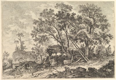 IIe. Vue de Fronville 2. Widok Fronville, XVIII wiek. autorstwa William Wynne Ryland
