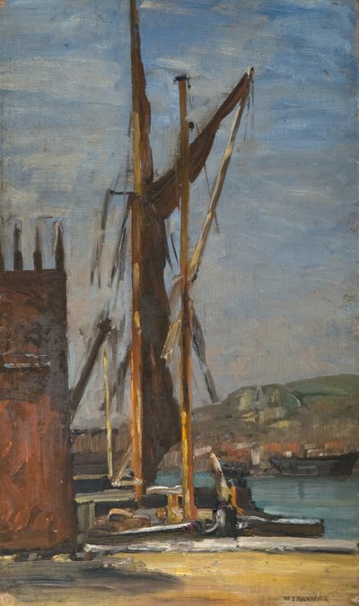 W Dover, ok. 1905 (olej na płótnie) autorstwa William York MacGregor