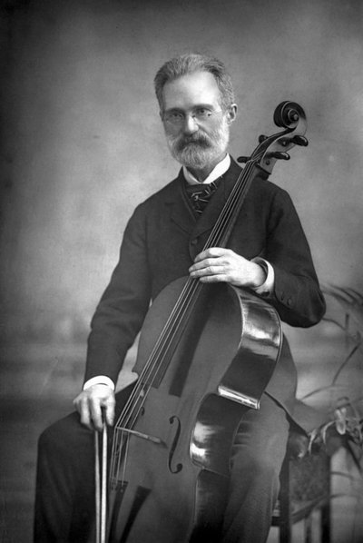 Carlo Alfredo Piatti 1822-1901, włoski wiolonczelista, 1890. autorstwa William and Daniel Downey