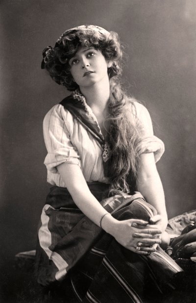 Gabrielle Ray 1883-1973, angielska aktorka, początek XX wieku. autorstwa William and Daniel Downey