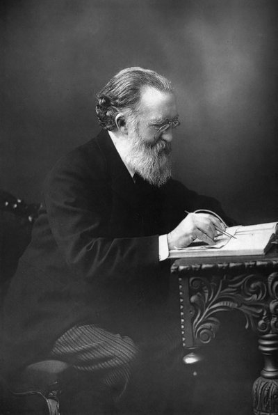 Justin McCarthy 1830-1912, irlandzki polityk, historyk i powieściopisarz, 1893. autorstwa William and Daniel Downey