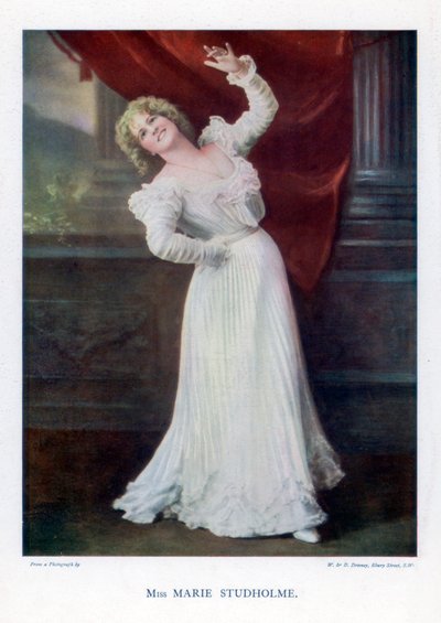 Marie Studholme, angielska aktorka teatralna, 1901. autorstwa William and Daniel Downey