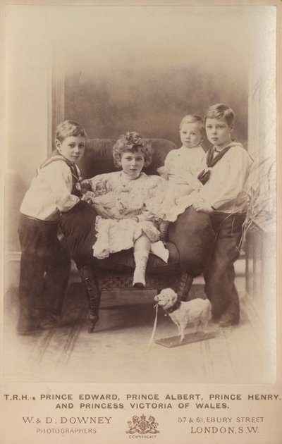 Książę Edward, książę Albert, książę Henryk i księżna Wiktoria Walii autorstwa William and Daniel Downey