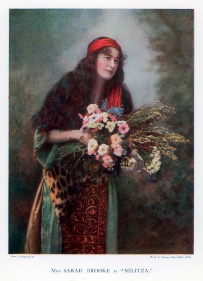 Sarah Brooke, brytyjska aktorka, 1901. autorstwa William and Daniel Downey