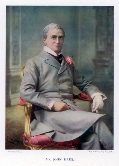 Sir John Hare, angielski aktor i kierownik Garrick Theatre, 1901. autorstwa William and Daniel Downey