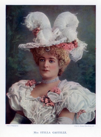 Stella Gastelle, aktorka, 1901. autorstwa William and Daniel Downey