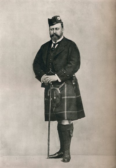 Książę Walii w stroju góralskim, ok. 1886 1910 r autorstwa William and Daniel Downey