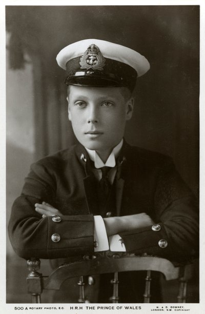 Książę Walii w mundurze marynarki wojennej, ok. 1910. autorstwa William and Daniel Downey