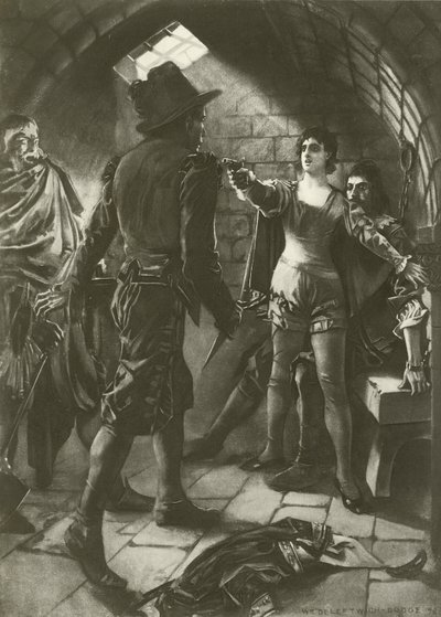 Fidelio, akt II scena III (wklęsłodruk) autorstwa William de Leftwich Dodge