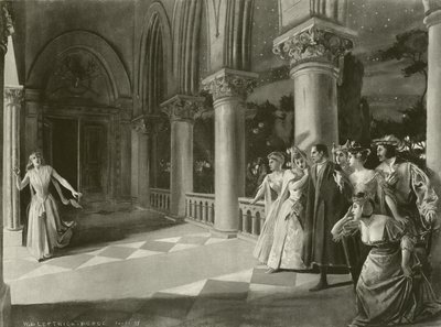 Łucja z Lammermoor, akt III, scena VI (wklęsłodruk) autorstwa William de Leftwich Dodge