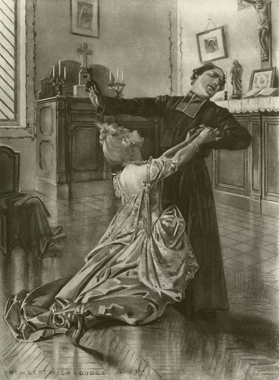 Manon, akt III scena III (grawiura) autorstwa William de Leftwich Dodge