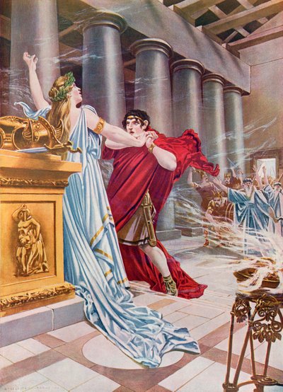 Norma, akt II scena x autorstwa William de Leftwich Dodge