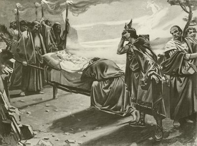 Tannhauser, akt III ostatnia scena (wklęsłodruk) autorstwa William de Leftwich Dodge