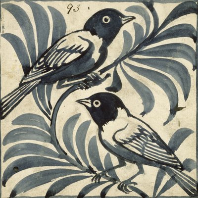 Niebieskie ptaki autorstwa William de Morgan