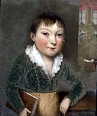 Nieznany syn z portretów rodziny FitzHerbert, ok. 1817 r. (łupek) autorstwa William the Elder Corden