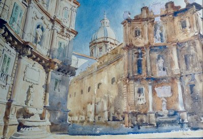 572 Cienie późnego popołudnia - Palermo, Quattro Canti autorstwa Wilson Clive