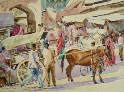 680 Targ z wieżą zegarową, Jodhpur autorstwa Wilson Clive