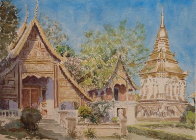 878 zegarek i Ang man, Chiang Mai autorstwa Wilson Clive