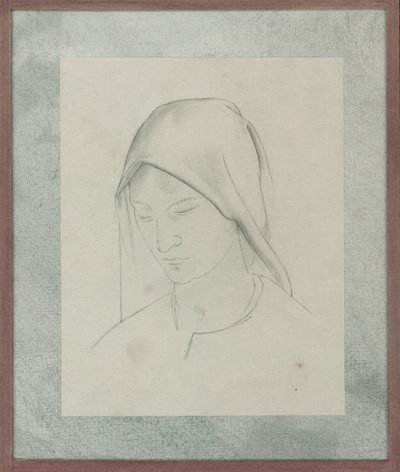 Studium do ołtarza św. Marcina, ok. 1928 (ołówek na papierze) autorstwa Winifred Knights