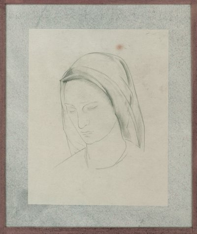Studium do ołtarza św. Marcina, ok. 1928 (ołówek na papierze) autorstwa Winifred Knights