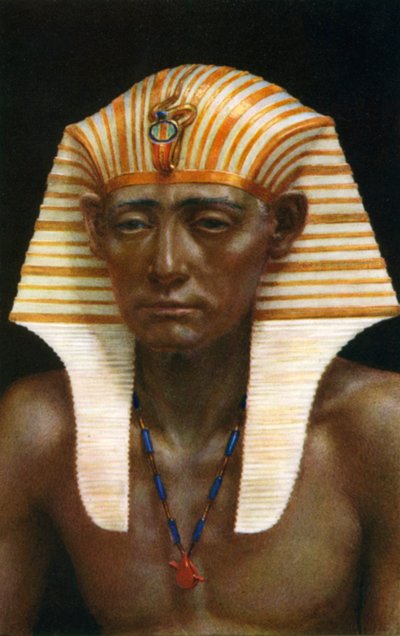 Amenemhat III, starożytny egipski faraon z XII dynastii, XIX w. p.n.e. 1926. autorstwa Winifred Mabel Brunton