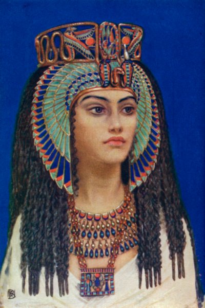 Tiy, starożytna egipska królowa z XVIII dynastii, XIV w. p.n.e. 1926. autorstwa Winifred Mabel Brunton