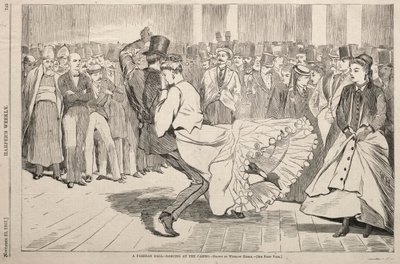 Bal paryski - Taniec w kasynie, 1867. autorstwa Winslow Homer