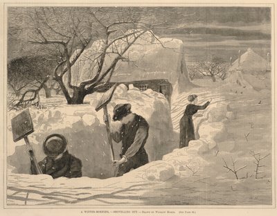 Zimowy poranek - wędrówka, z każdej soboty, 14 stycznia 1871 r. autorstwa Winslow Homer