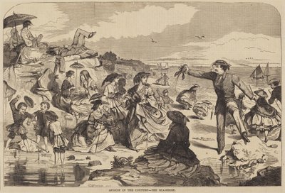 Sierpień na wsi - Brzeg morza, publikacja 1859. autorstwa Winslow Homer