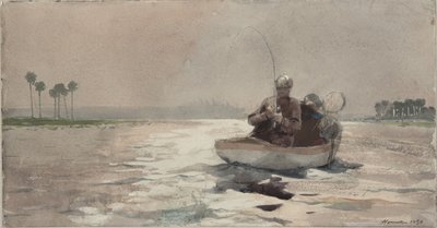 Wędkarstwo basowe - Floryda autorstwa Winslow Homer