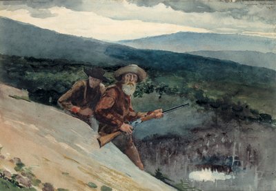Polowanie na niedźwiedzie, Prospect Rock, 1892. autorstwa Winslow Homer