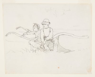 Chłopiec i dziewczynka na pługu autorstwa Winslow Homer