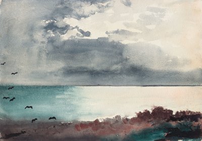 Przerywająca burza, wybrzeże Maine autorstwa Winslow Homer