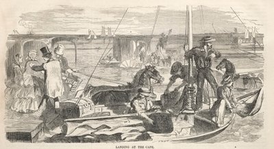 Szkice ze spotkania obozowego: Lądowanie na Przylądku, 1858. autorstwa Winslow Homer