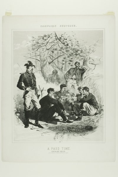 Szkice z kampanii: Czas przepustki - Odpoczynek kawalerii autorstwa Winslow Homer