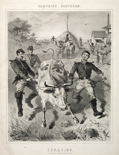 Szkice kampanii: Żerowanie, 1863. autorstwa Winslow Homer