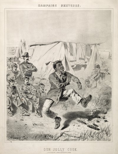 Szkice kampanii: Nasz wesoły kucharz, 1863. autorstwa Winslow Homer