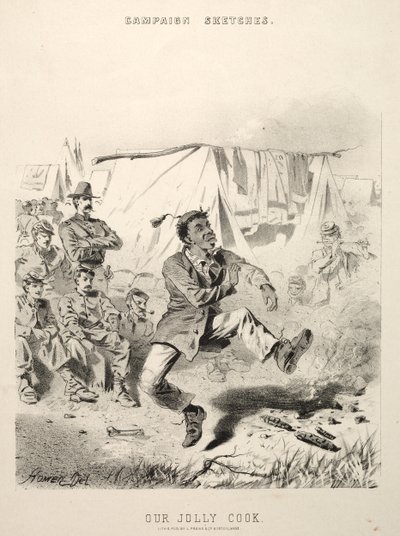 Szkice kampanii: Nasz wesoły kucharz, 1863. autorstwa Winslow Homer