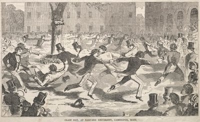 Dzień Klasy, na Uniwersytecie Harvarda, Cambridge, Massachusetts, 1858. autorstwa Winslow Homer