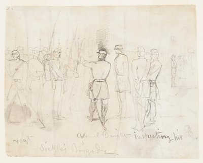 Pułkownik Dwight przeprowadza inspekcję swojego pułku autorstwa Winslow Homer