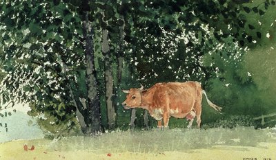 Krowa na pastwisku, 1878 autorstwa Winslow Homer